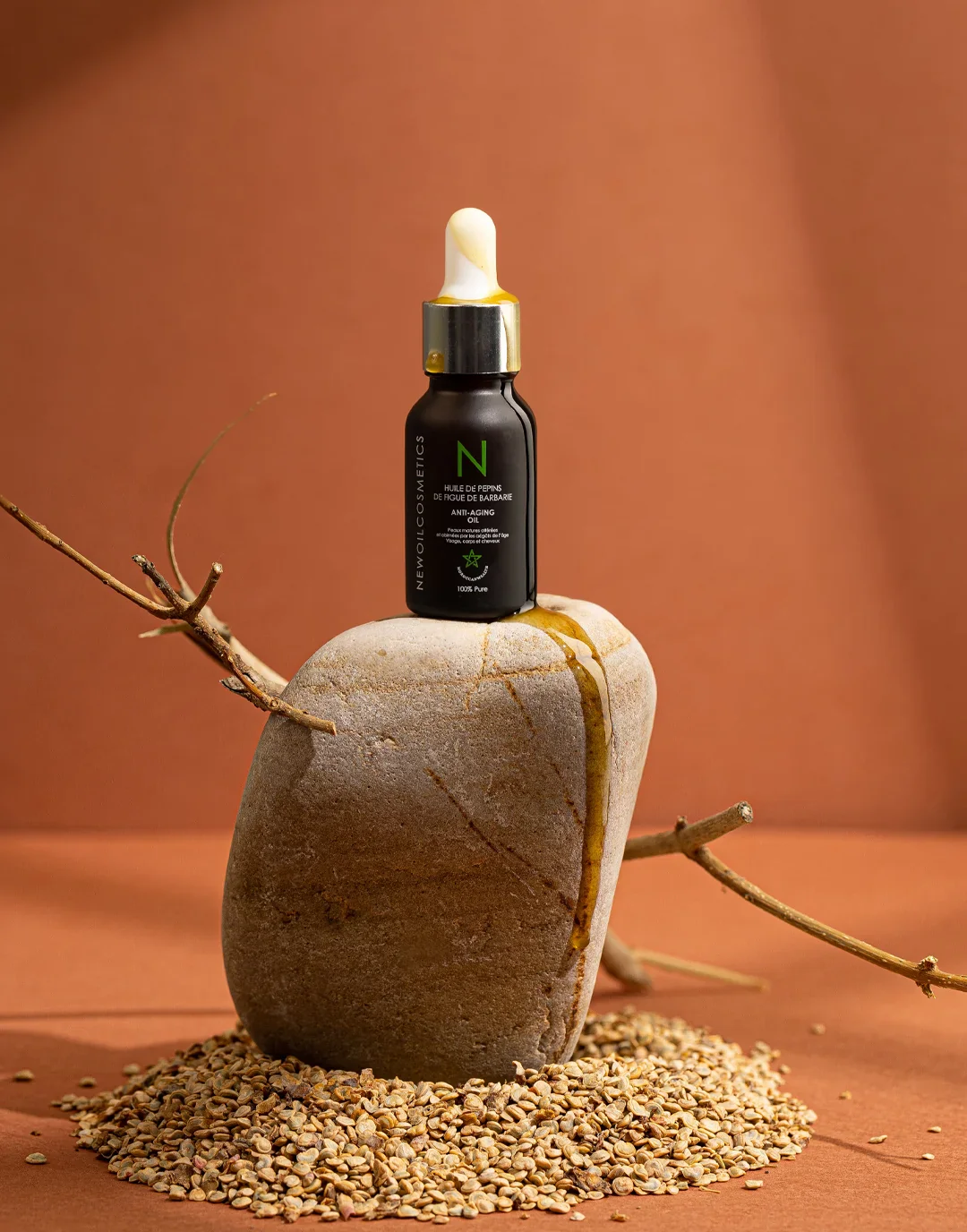 NEW OIL COSMETICS Huile de Pépins de Figue de Barbarie 15ml Huile Visage Anti-Âge Naturelle Régénérante - Image 3