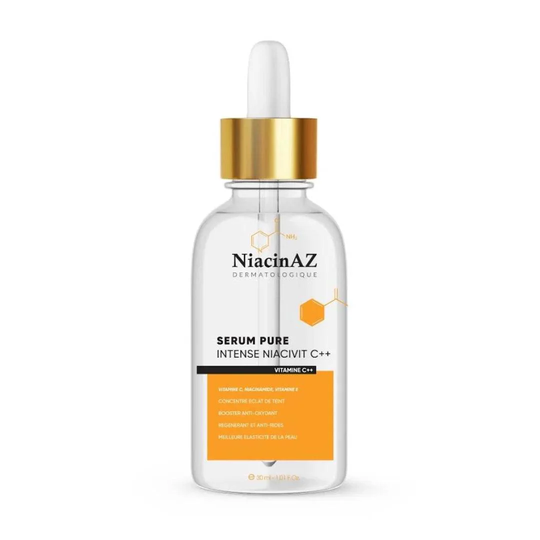 NIACINAZ INTENSE NIACIVIT C++ Serum Eclat 30ml Vitamine C Antioxydant Illuminateur Teint Uniforme Soin Visage Premium