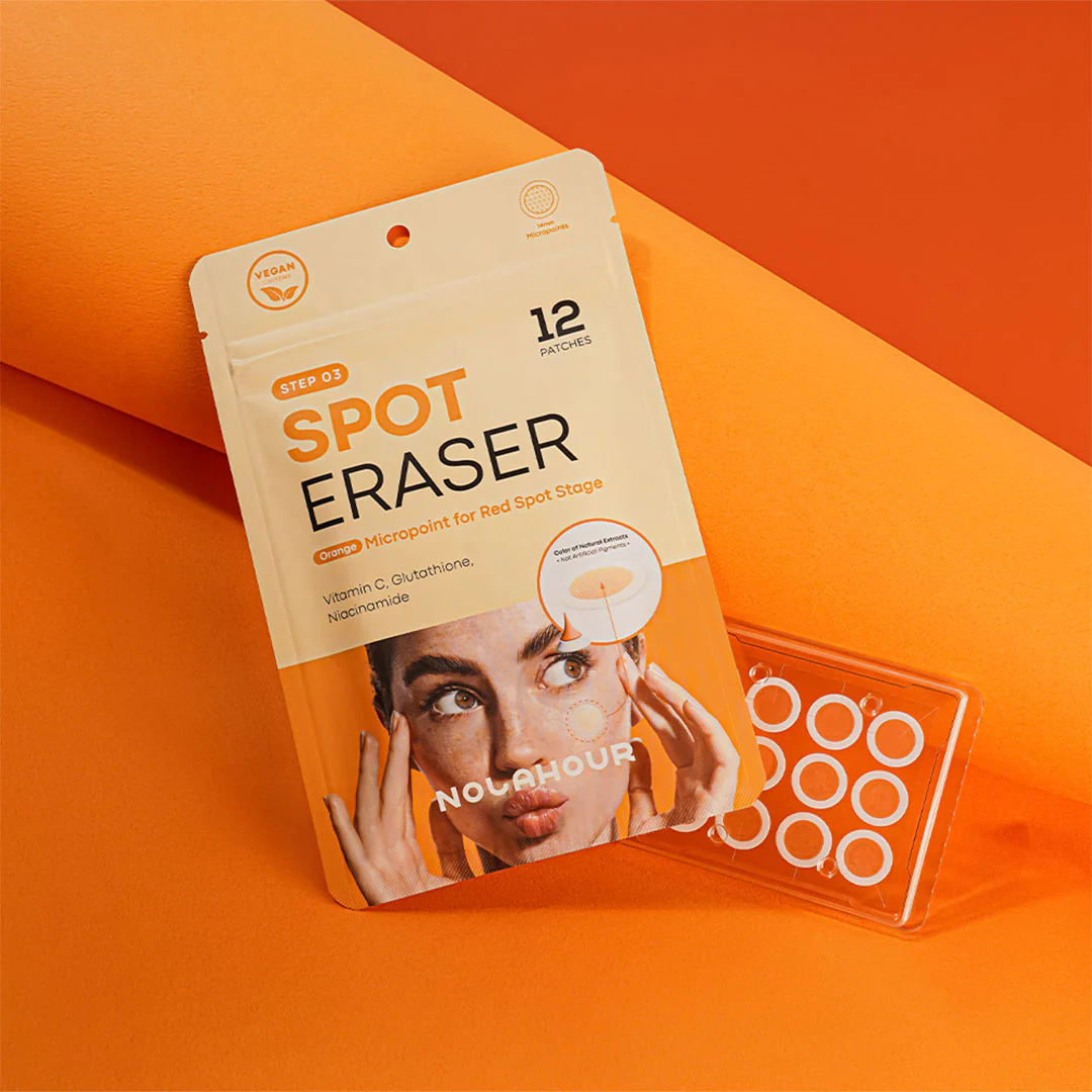 NOLAHOUR Spot Eraser Orange Step03 12 Patchs Anti-Taches Cicatrices Acné Éclaircissant - Image 2