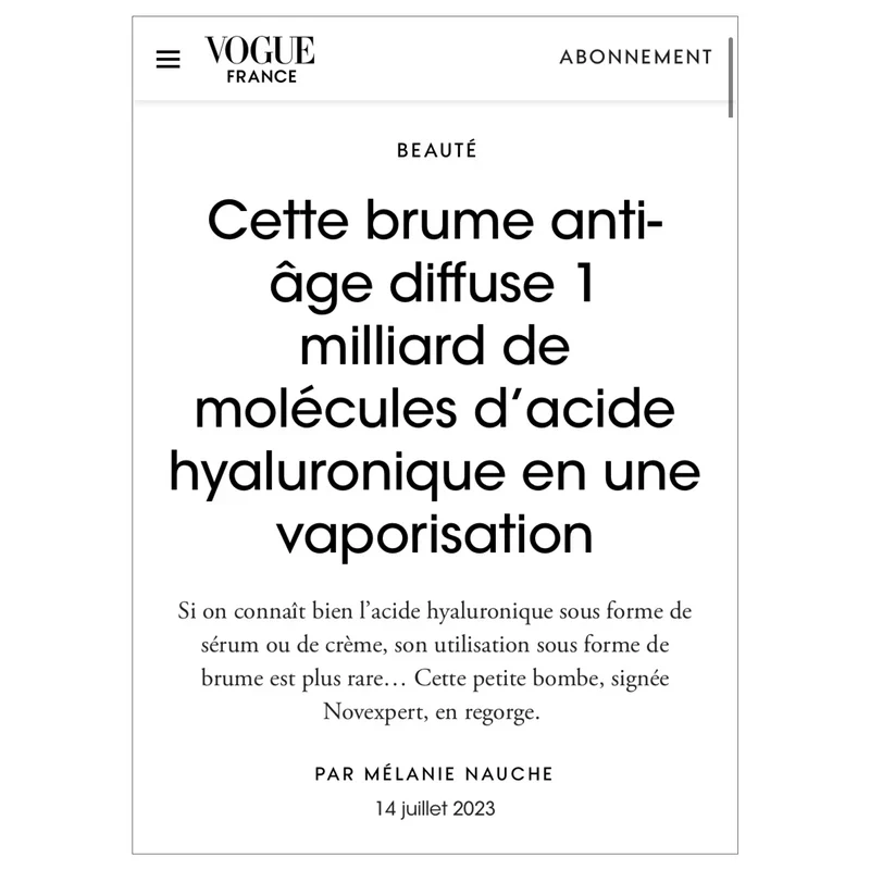 Novexpert Brume Hydro-Tonique Acide Hyaluronique 100ml Hydratation Intense Anti-Âge - Image 6