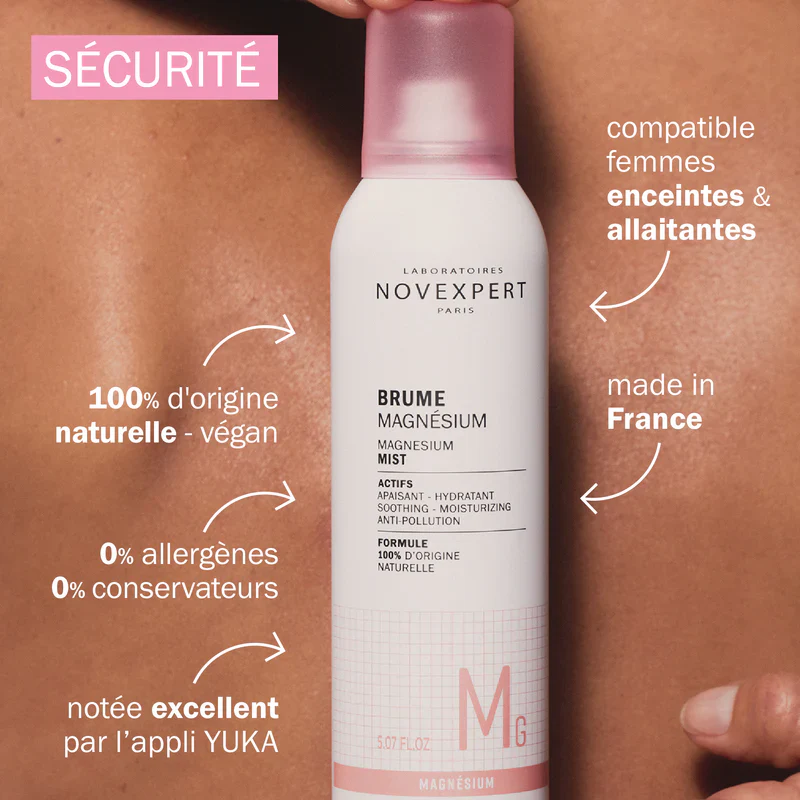 Novexpert Brume Magnésium 150ml Mer Morte Apaisante Anti-Stress Peaux Sensibles - Image 4