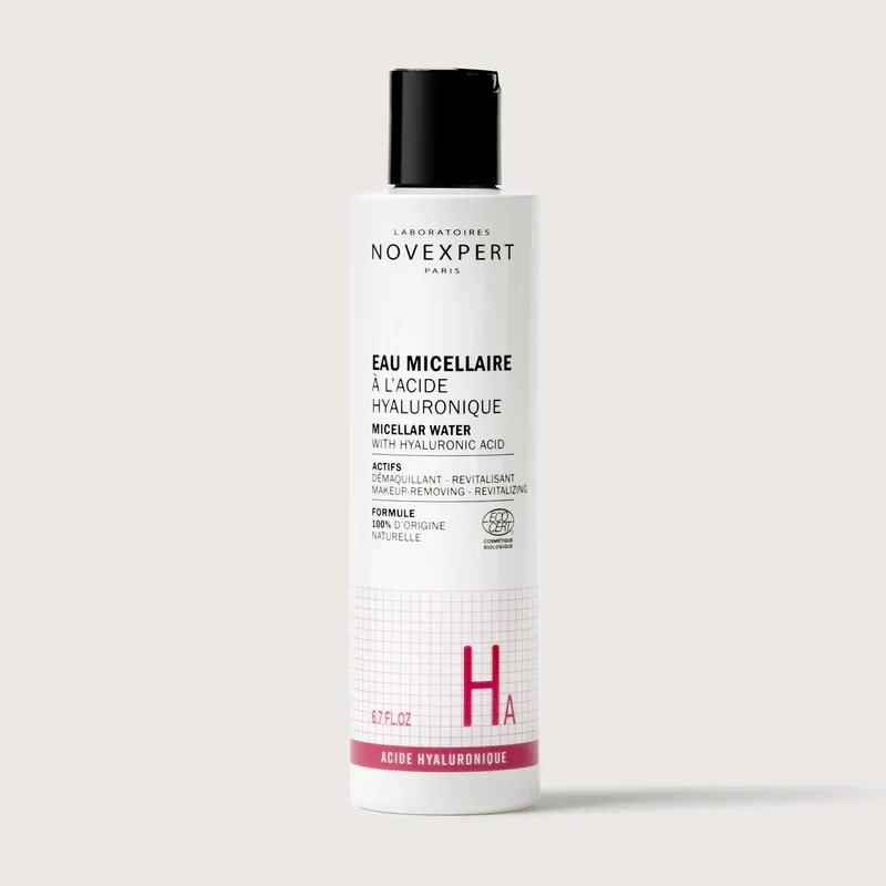 Novexpert Eau Micellaire Acide Hyaluronique 200ml Démaquillant Hydratant Tous Types Peaux