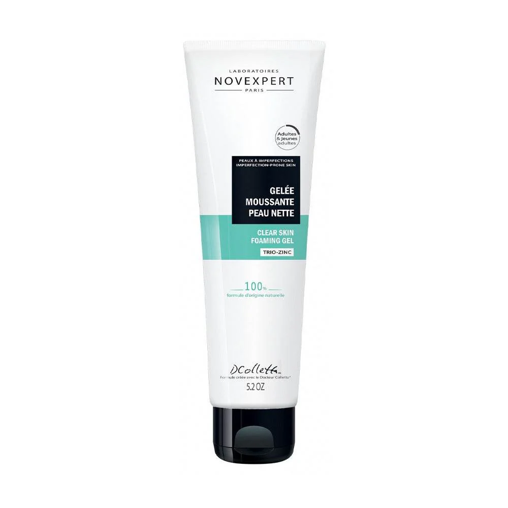 Novexpert Gelée Moussante Peau Nette Trio Zinc 150g Nettoyant Purifiante Anti-Imperfections
