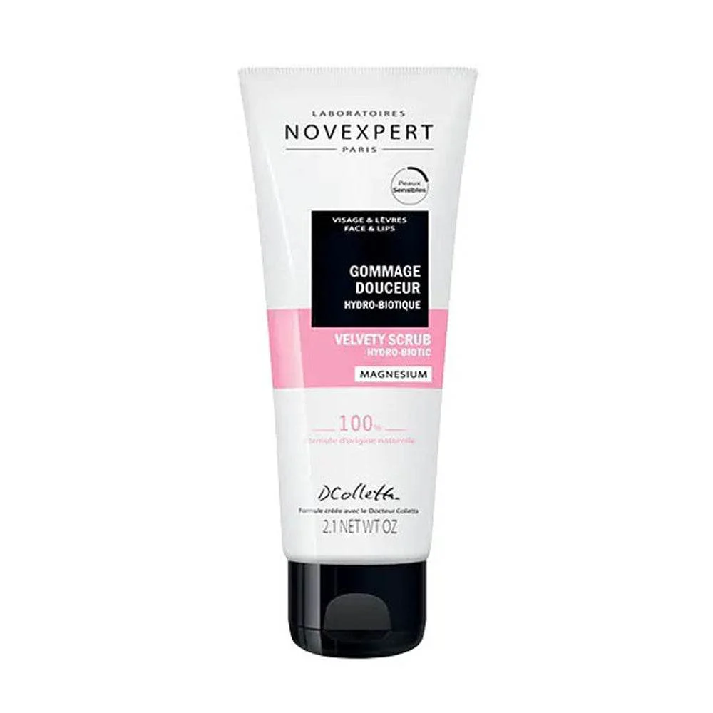 Novexpert Gommage Douceur Hydro-Biotique Magnésium 60ml Exfoliant Apaisant Peaux Sensibles