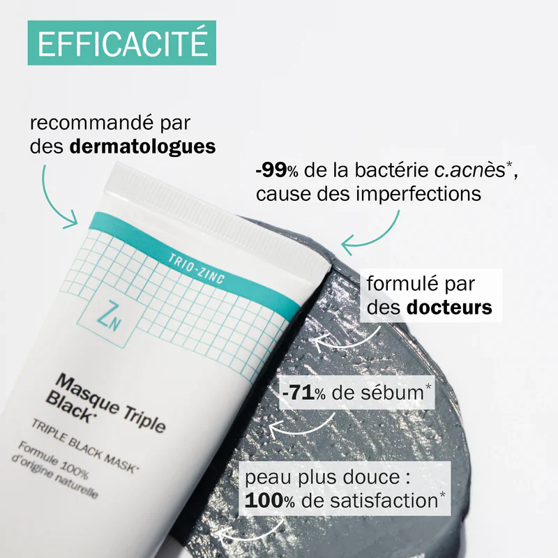 NOVEXPERT Masque Triple Black 70g - Masque Purifiant Charbon Premium - Image 4
