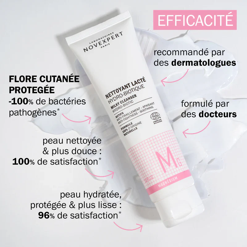 NOVEXPERT Nettoyant Lacté Hydro-Biotique 200ml - Lait Nettoyant Probiotique Premium - Image 5