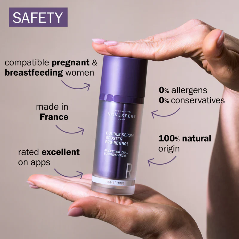 NOVEXPERT Pro Retinol Routine Anti-Âge Double Sérum Booster 30ml + Baume Démaquillant 150ml Offert - Image 3