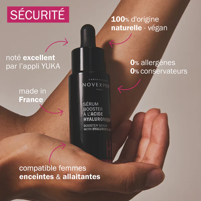 NOVEXPERT Routine Repulpante et Anti-Âge Sérum Booster Acide Hyaluronique 30ml + Lip'Up Volumateur Lèvres 8ml Offert - Image 4