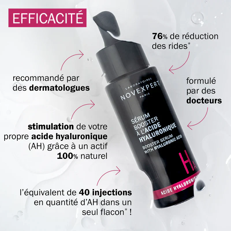 Novexpert Sérum Booster Acide Hyaluronique 30ml Hydratant Anti-Âge Concentré - Image 8