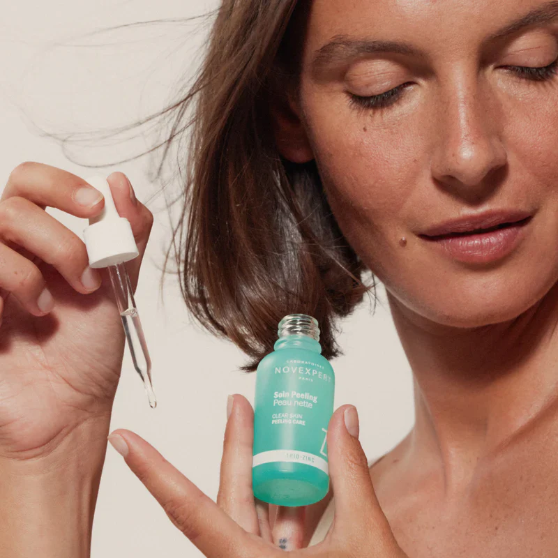 NOVEXPERT Soin Peeling Peau Nette Trio Zinc 30ml Exfoliant Doux Anti-Imperfections Pores Resserrés Usage Quotidien - Image 7