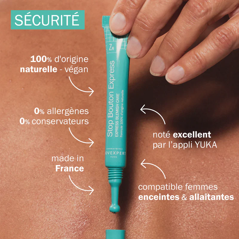 Novexpert Stop Bouton Express Trio-Zinc 7ml SOS Anti-Imperfections Ciblé - Image 2