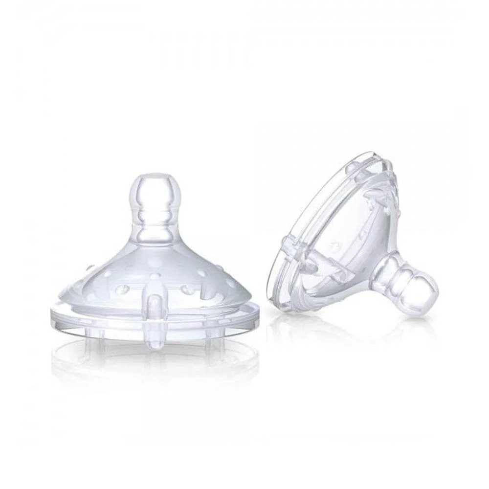 Nuby 2 Tétine Soft Flex Extra Slox Flow 0+ Mois 2 Pièces NT67693