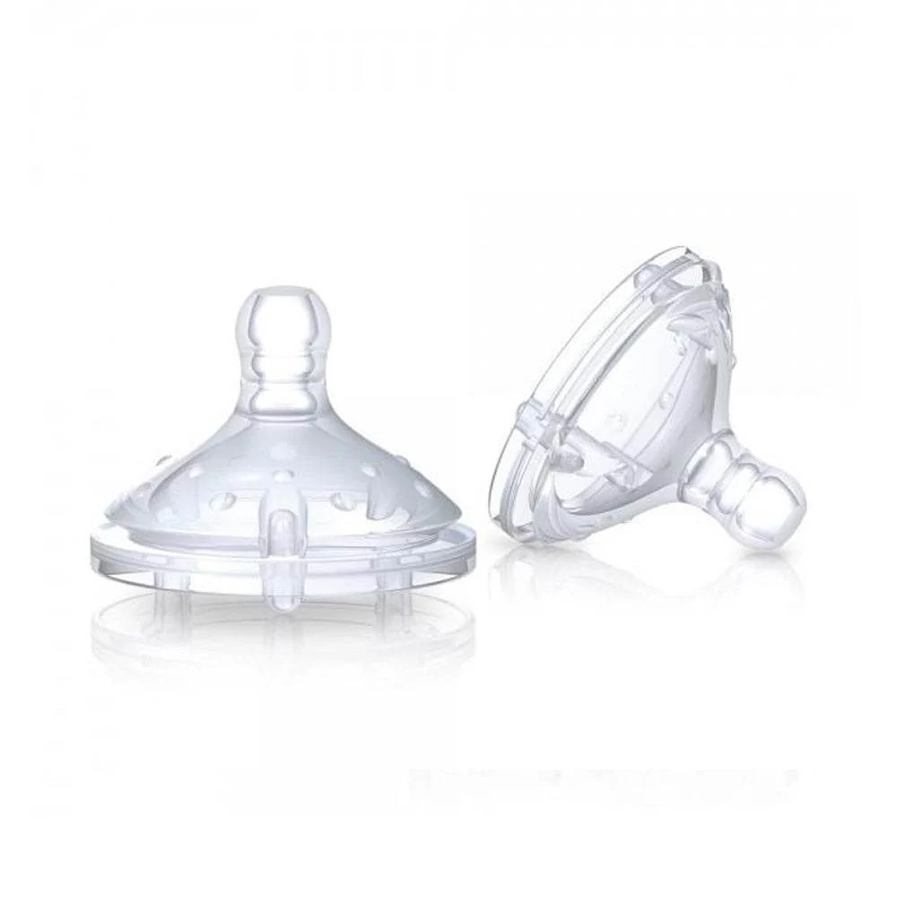 Nuby 2 Tétines Natural Touch Silicone +3 Mois ID1199