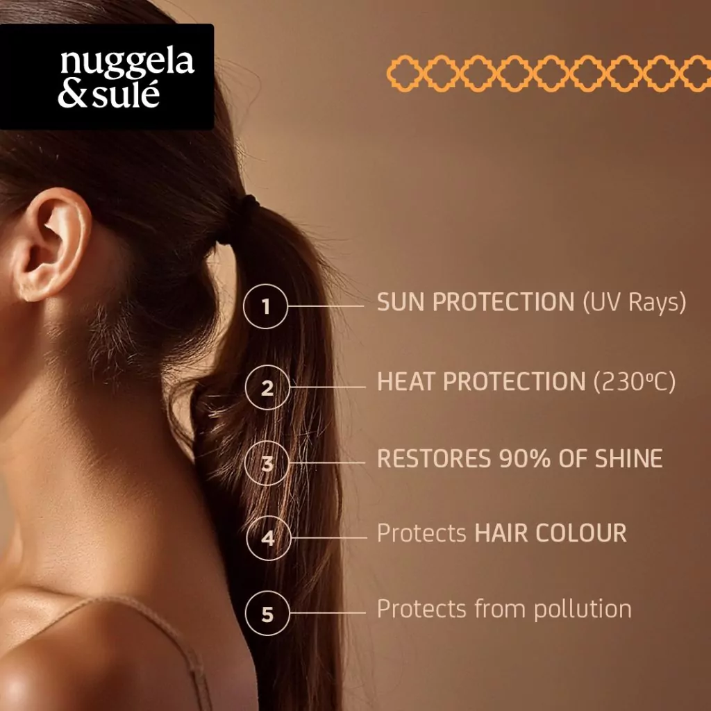 NUGGELA & SULE Total Hair Protecteur 125ml Spray Protecteur Cheveux Thermoprotecteur Anti-Casse Brillance - Image 3