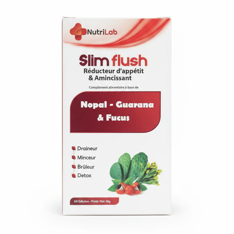 NUTRILAB Slim Flush 60 Gélules Complément Alimentaire Drainage Détox Minceur