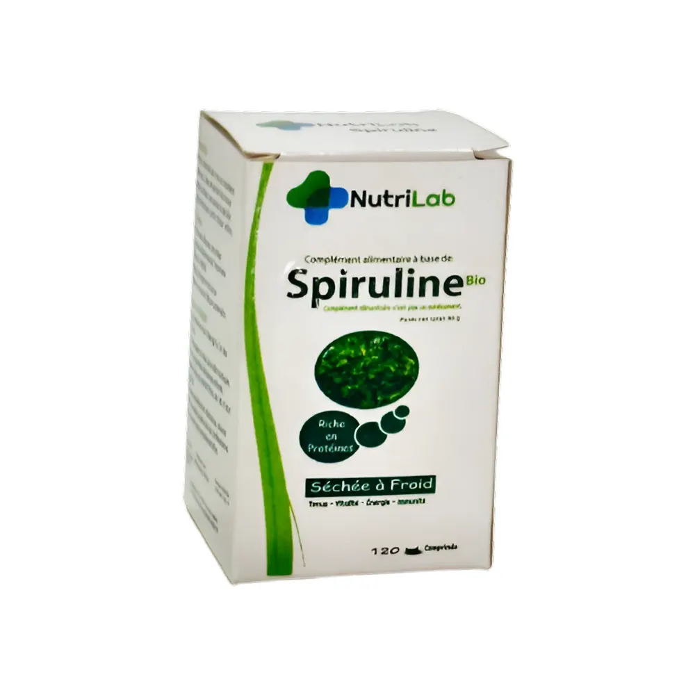 NutriLab Spiruline Bio 120 Comprimés