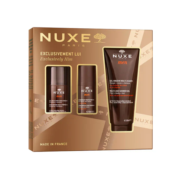 Nuxe Coffret Exclusivement Lui - Set Soins Homme Complet Gel Hydratant Déodorant Gel Douche - Image 2