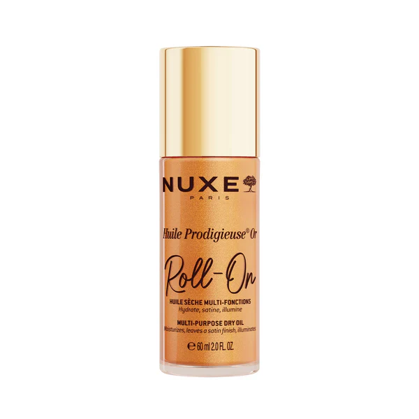 Nuxe Huile Prodigieuse Or Roll-On 60ml Huile Sèche Multi-Usages Dorée