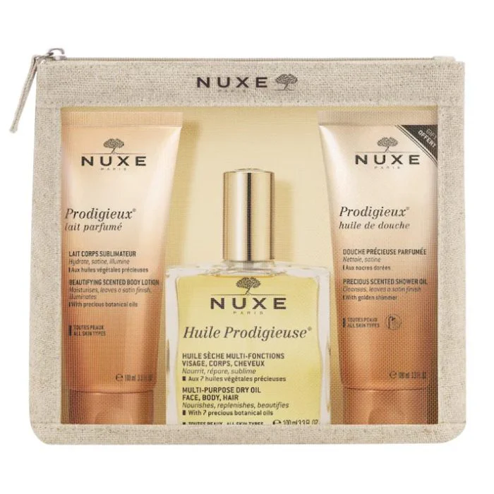 NUXE Prodigieux Trousse Travel Beautiful Coffret Voyage Huile Prodigieuse Parfum