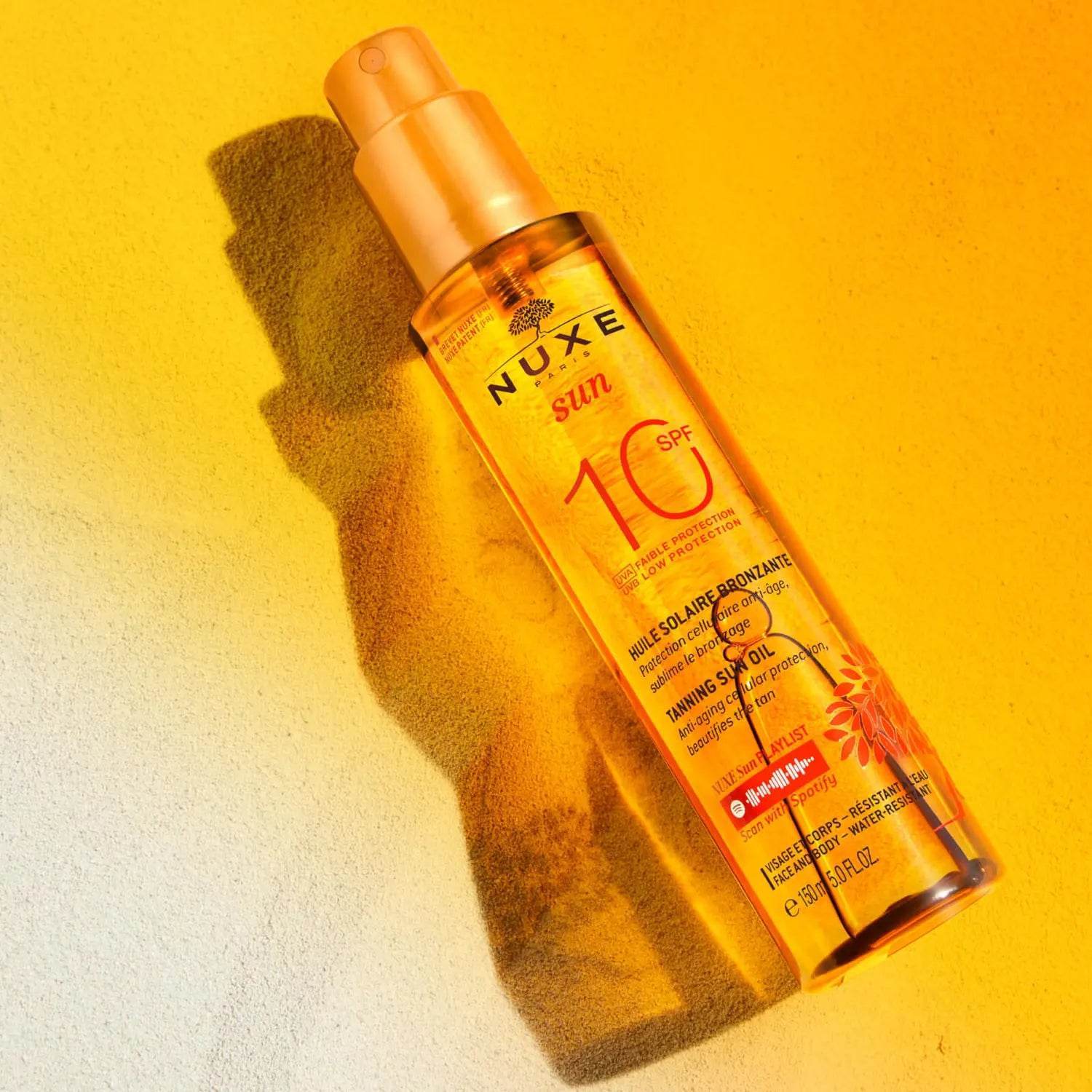 Nuxe Sun Huile Solaire Bronzante SPF10 150ml - Huile Bronzante Protection Huiles Végétales - Image 2