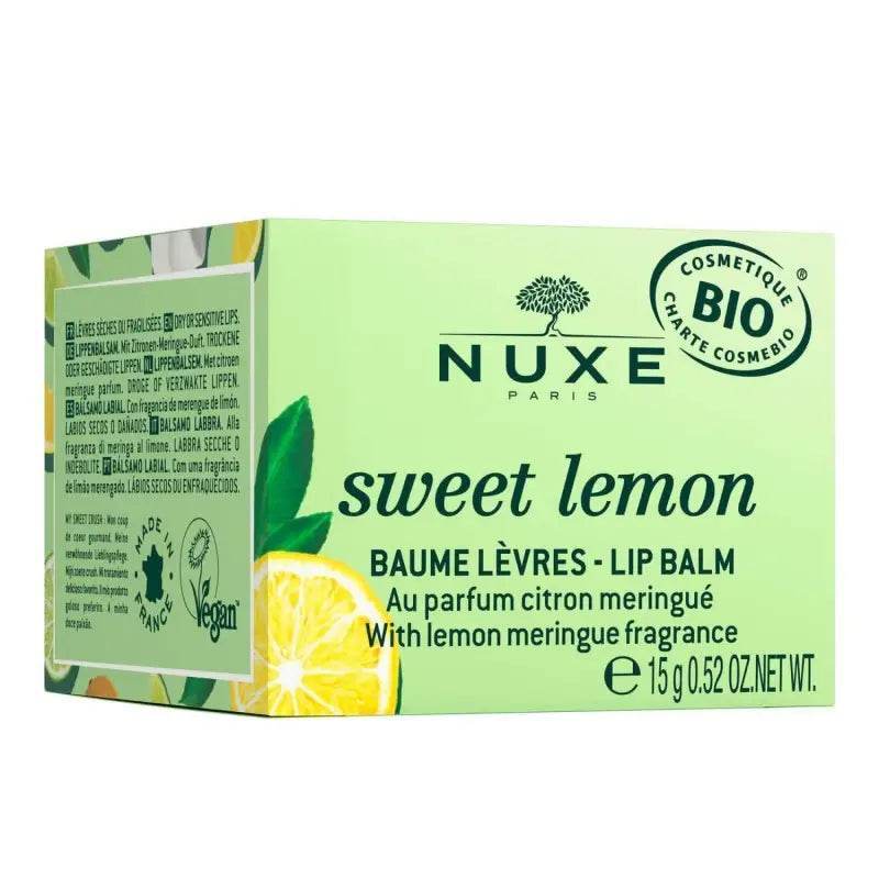 NUXE Sweet Lemon Baume Lèvres Bio 15g - Baume Hydratant Bio Vegan Citron Meringué - Image 3