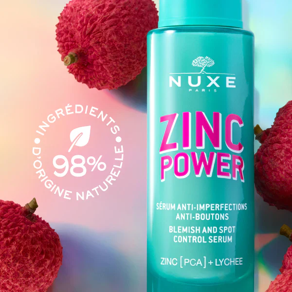 NUXE Zinc Power Sérum Anti-Imperfections 30ml Soin Visage Anti-Boutons Peaux Grasses - Image 2