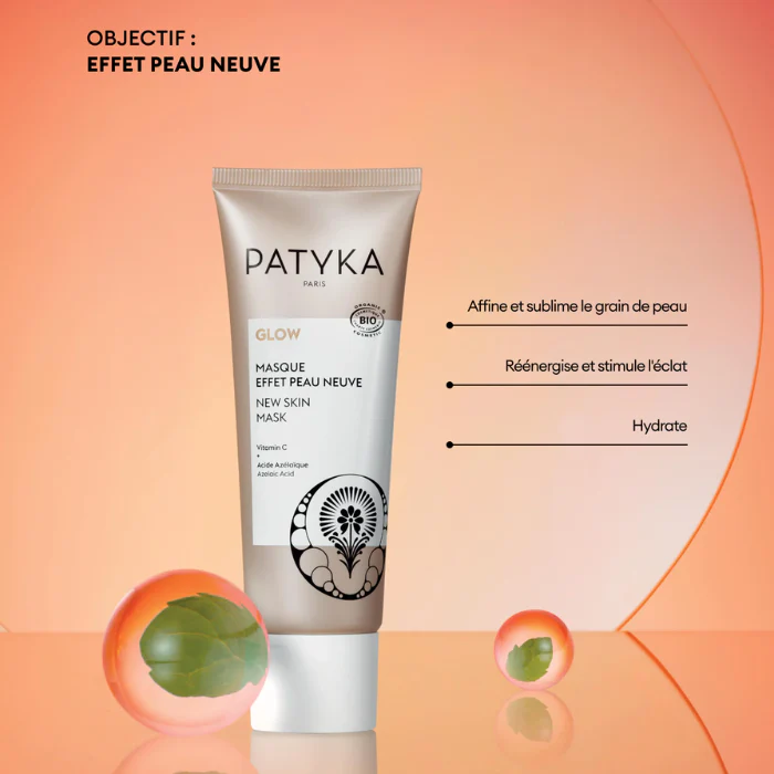 PATYKA Coffret Glow Sérum Éclat 30ml + Masque Effet Peau Neuve 50 ML Duo Luminosité Bio - Image 5