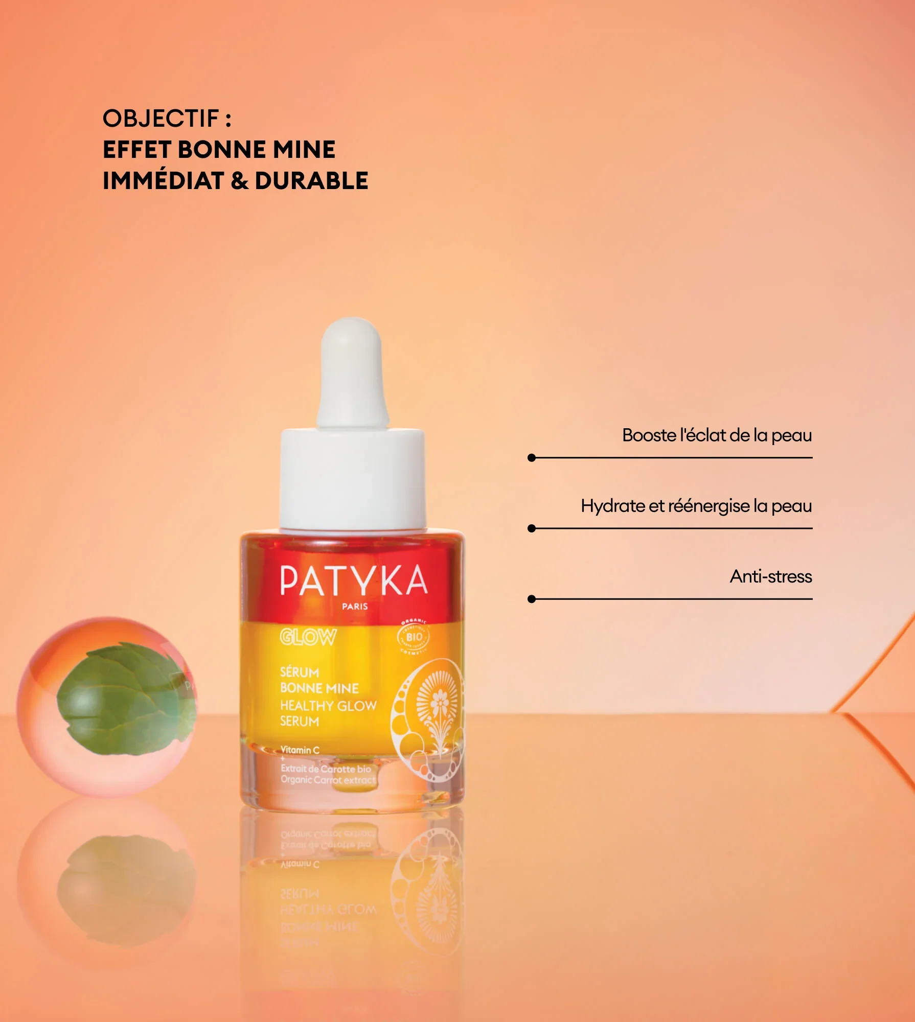PATYKA Coffret Glow Sérum Éclat 30ml + Masque Effet Peau Neuve 50 ML Duo Luminosité Bio - Image 7