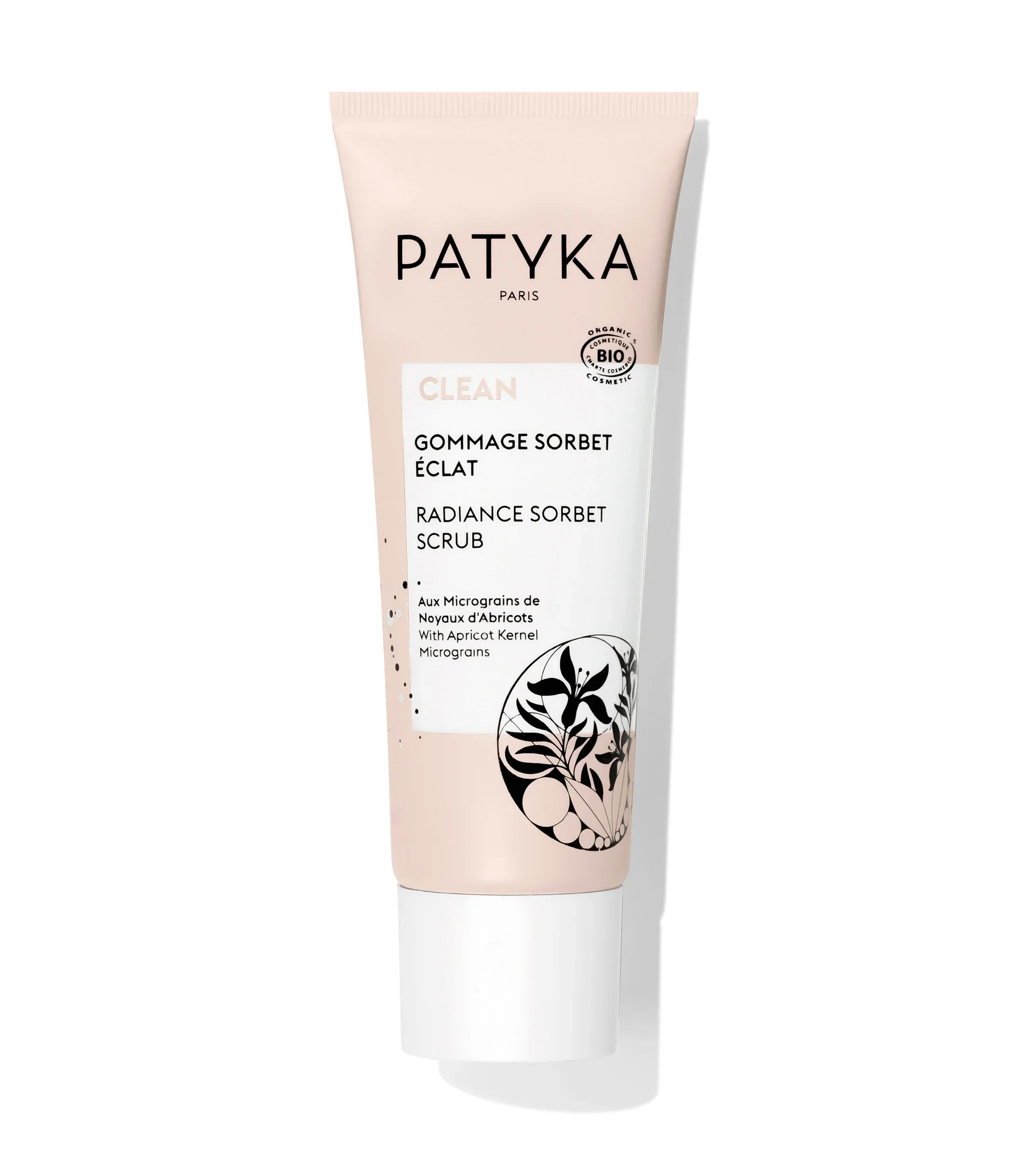 PATYKA Gommage Sorbet Éclat 50ml Abricot Algue Rouge Framboise Bio Visage