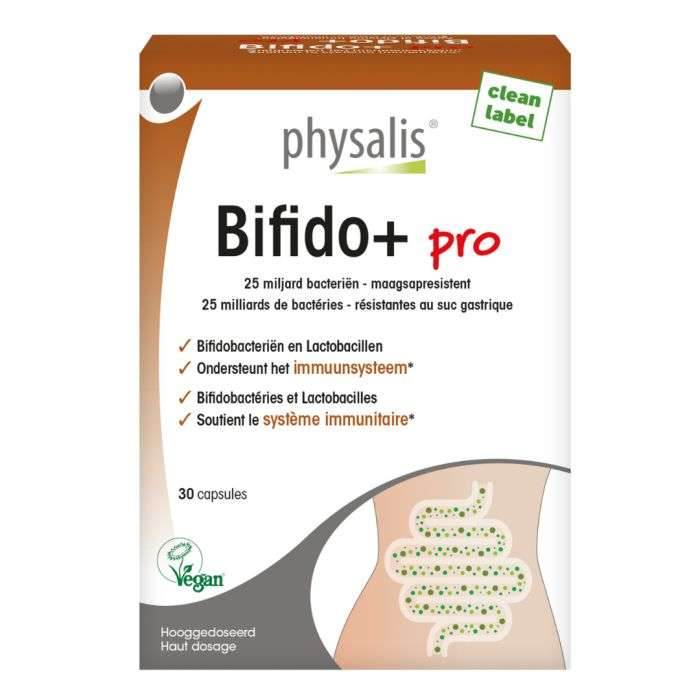 Physalis Bifido+ Pro 30 Capsules Probiotiques Flore Intestinale Immunité Vit D3