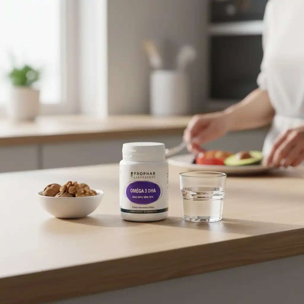 PROPHAR Oméga 3 DHA 100 Capsules 50% DHA 10% EPA Santé Cœur Cerveau Mémoire Vision Cardiovasculaire - Image 4