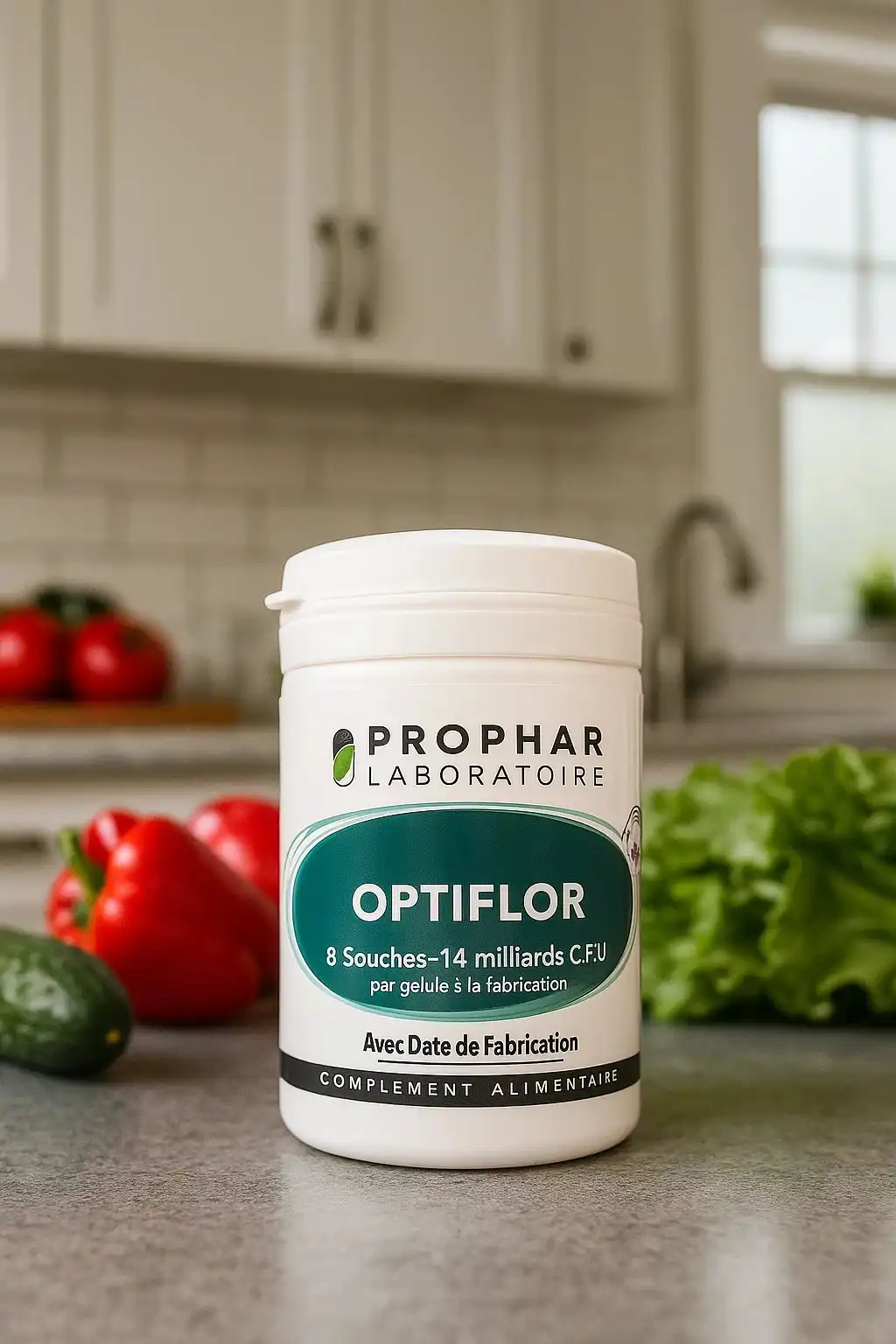 PROPHAR Optiflor 30 Gélules Probiotiques Peptides Immuno-Modulateurs Flore Intestinale Immunité Digestion - Image 3