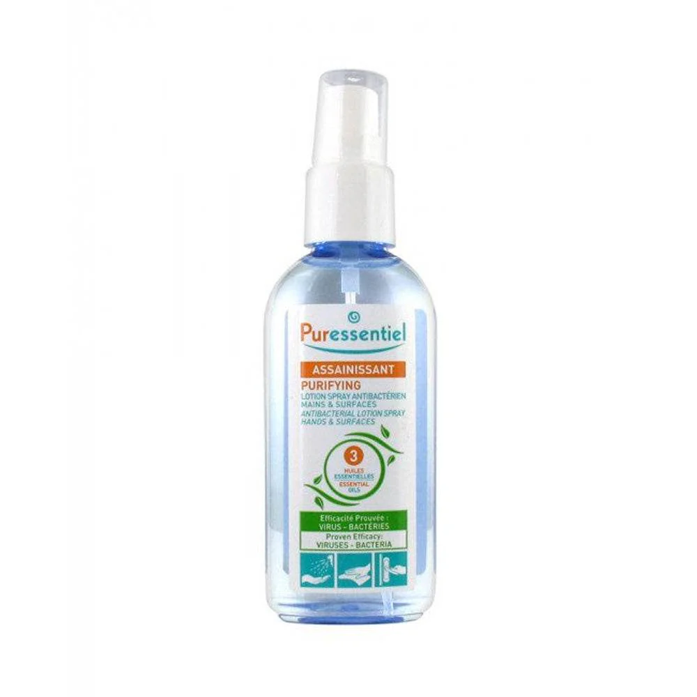 Puressentiel Assainissant Lotion Spray Antibactérien Mains Et Surfaces 80ml