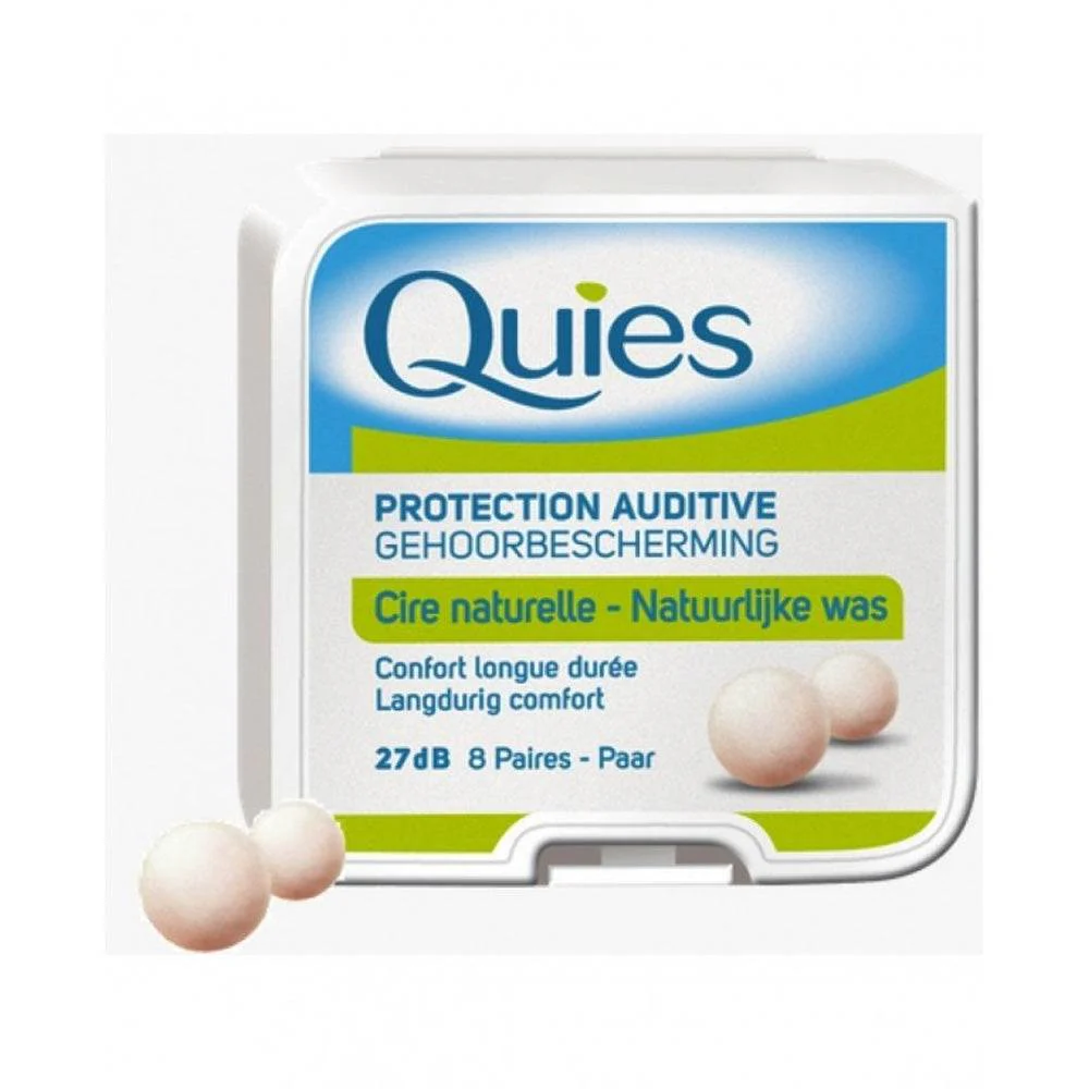 Quies Cire Naturelle 8 Paires