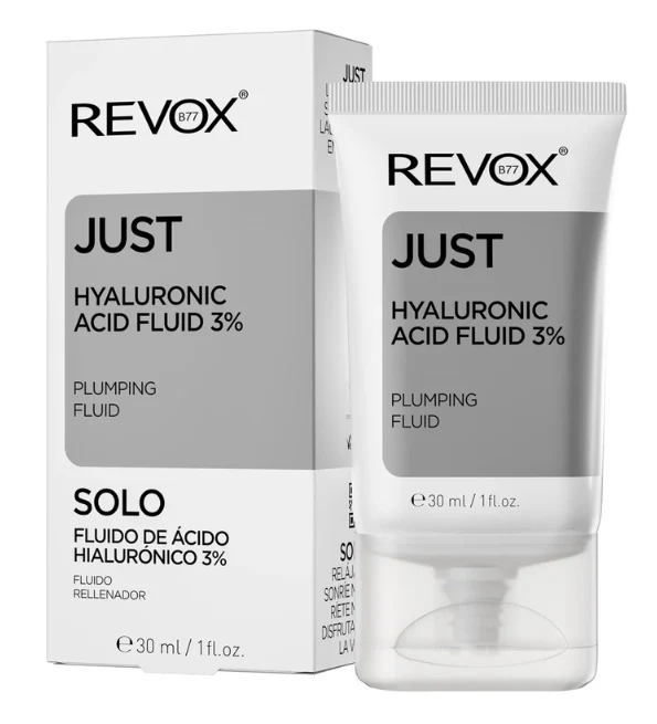 REVOX B77 Just Hyaluronic Acid Fluid 3% 30ml Sérum Hydratation Intense Multi-Poids Moléculaire Repulpant Anti-Rides
