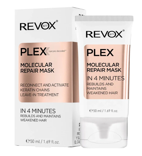 REVOX B77 PLEX Molecular Repair Mask 50ml Masque Réparateur Cheveux Abîmés Colorés