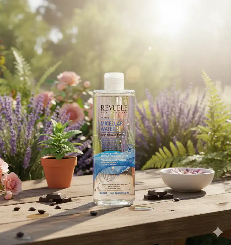 REVUELE Micellar Water Active 400ml Eau Micellaire Nettoyante Apaisante Démaquillante Tous Types Peaux - Image 2