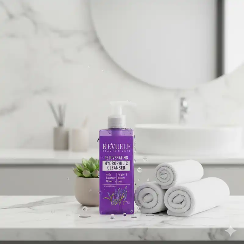 Revuele – Nettoyant Hydrophile Rajeunissant à l’Eau de Lavande – Soin Doux 150 ml - Image 2