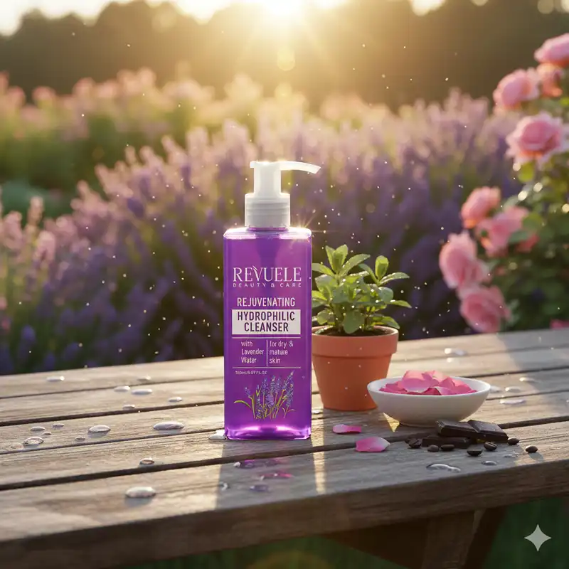 Revuele – Nettoyant Hydrophile Rajeunissant à l’Eau de Lavande – Soin Doux 150 ml - Image 3