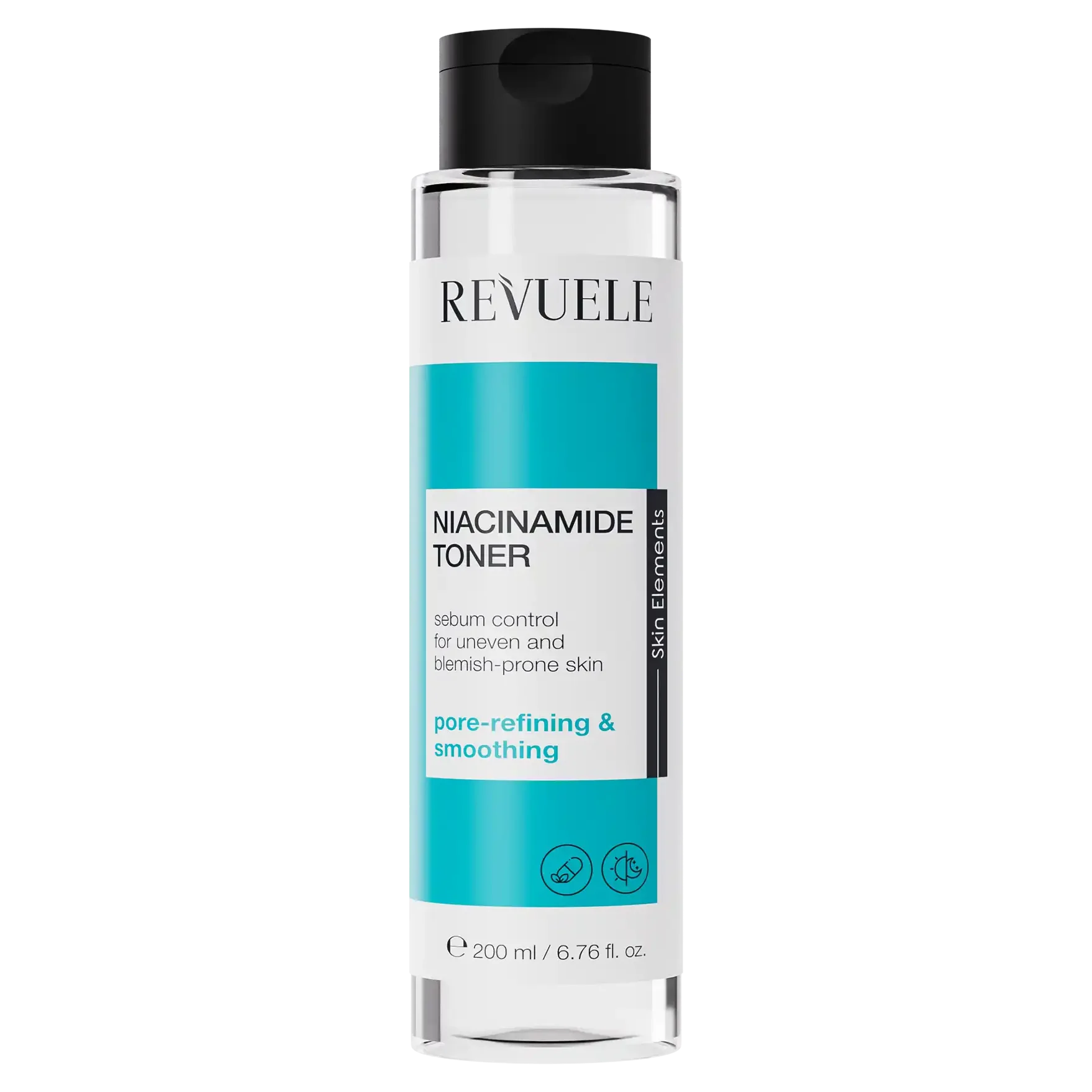 REVUELE Niacinamide Toner 200ml Lotion Tonifiante Équilibrante Niacinamide Pores Resserrés Éclat