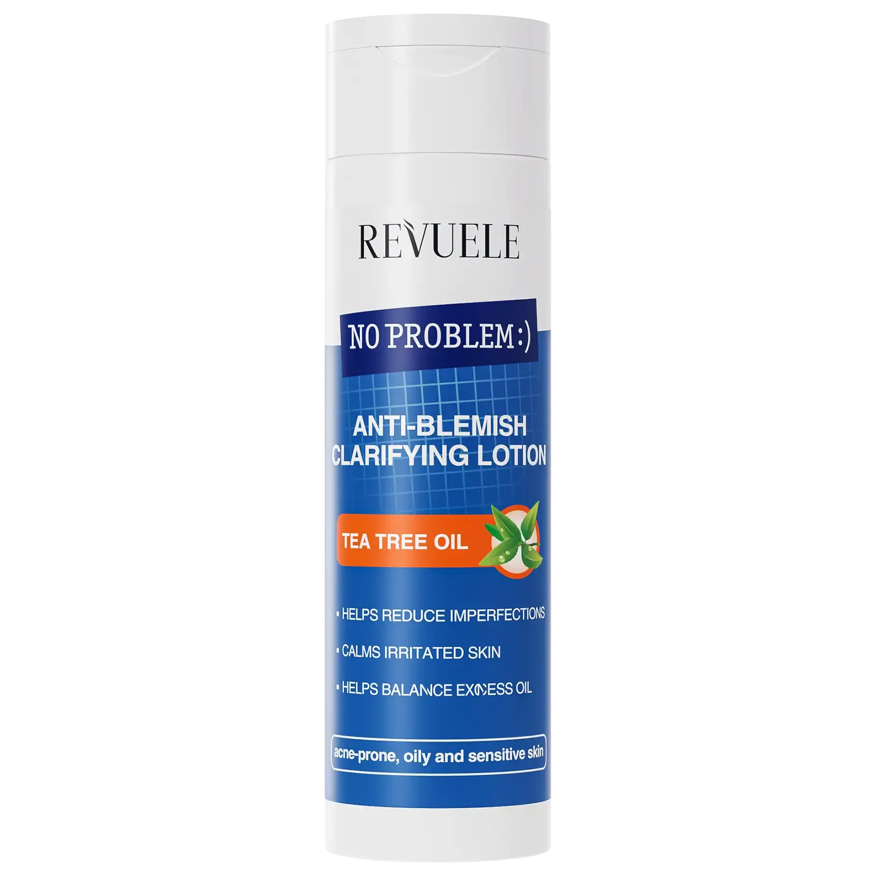 REVUELE No Problem Lotion Clarifiante Anti-Imperfections Tea Tree 200ml Tonique Purifiant Peaux Acnéiques