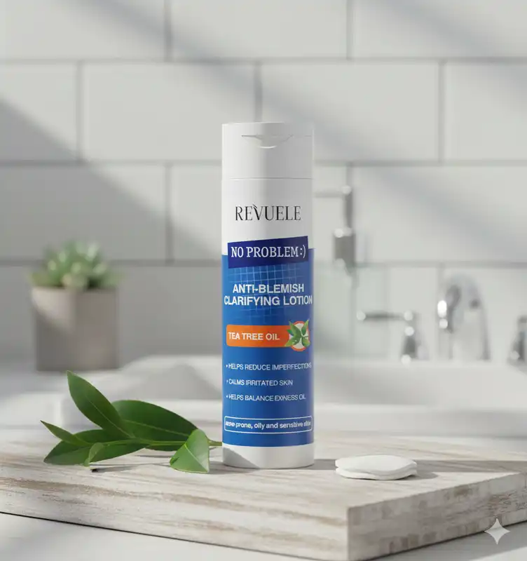 REVUELE No Problem Lotion Clarifiante Anti-Imperfections Tea Tree 200ml Tonique Purifiant Peaux Acnéiques - Image 2