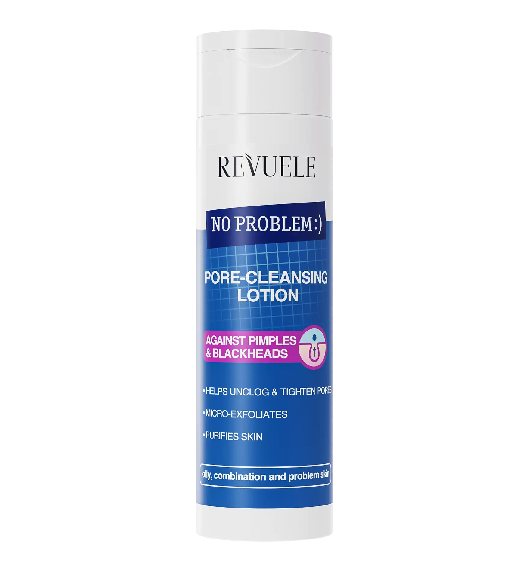 Revuele – No Problem – Lotion Nettoyante des Pores Anti-Boutons & Points Noirs 200 ml
