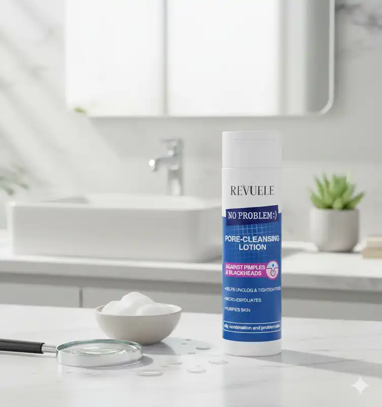 Revuele – No Problem – Lotion Nettoyante des Pores Anti-Boutons & Points Noirs 200 ml - Image 2