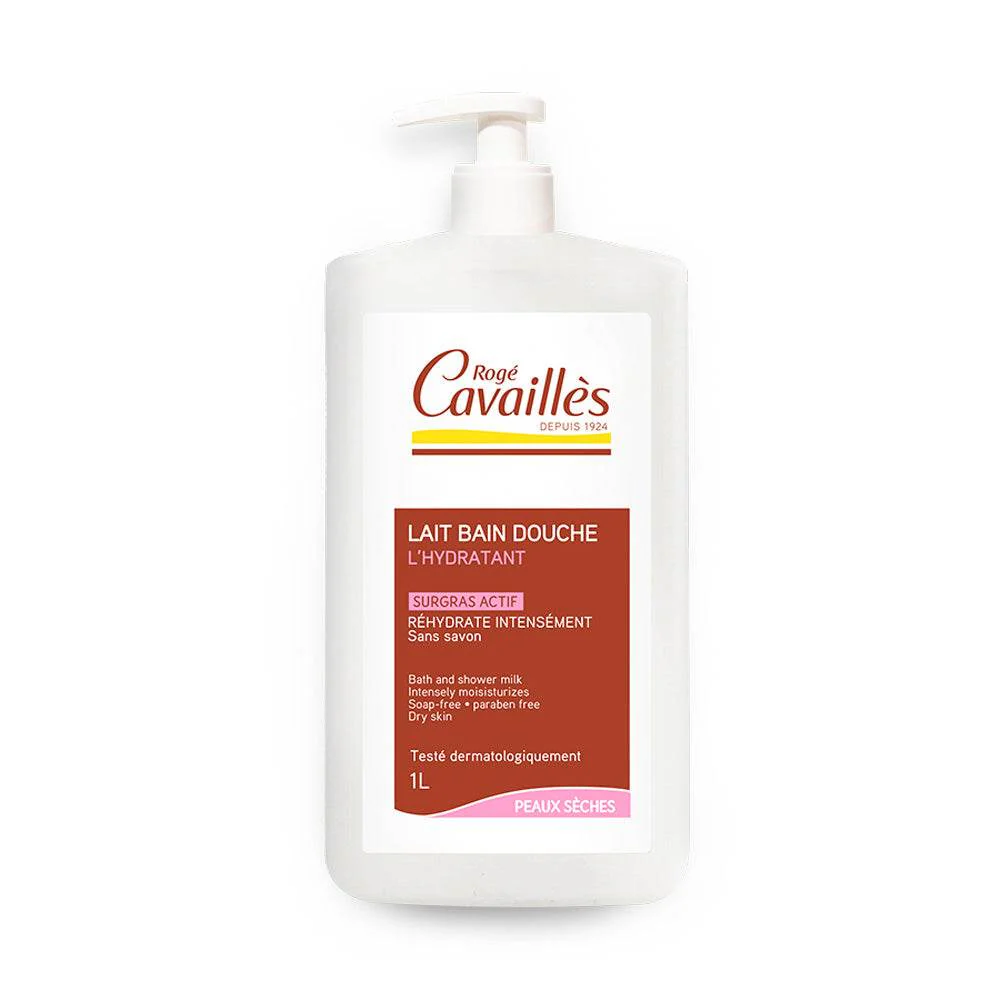 ROGÉ CAVAILLÈS Lait Bain Douche L'Hydratant 400ml - Gel Douche Hydratant Premium