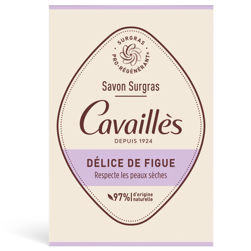 ROGE CAVAILLES Trio Savon Délice Figue 3x200g Surgras Nettoyant Doux Peau Douce