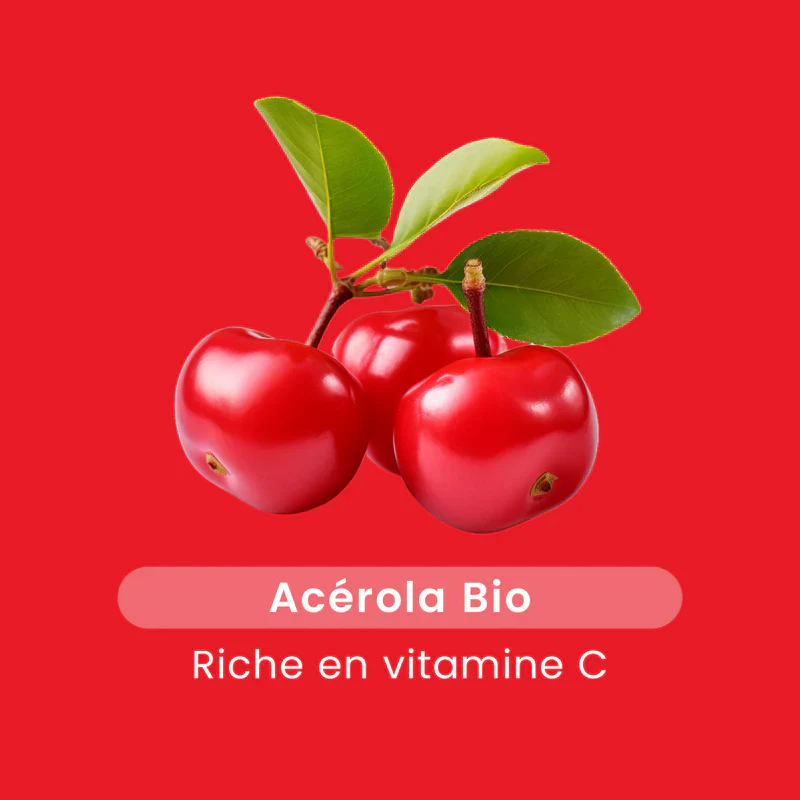 SANTAROME Acérola 1000 Tube 20 Comprimés Vitamine C Naturelle Immunité Vitalité Fatigue - Image 5