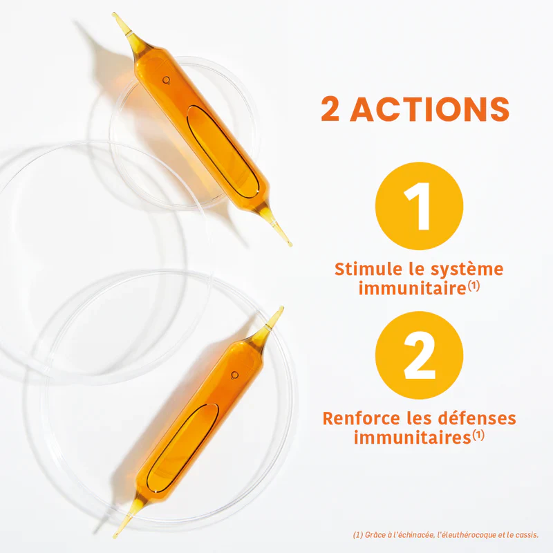 SANTAROME Immunité BIO 20 Ampoules Complément Alimentaire Défenses Naturelles - Image 3