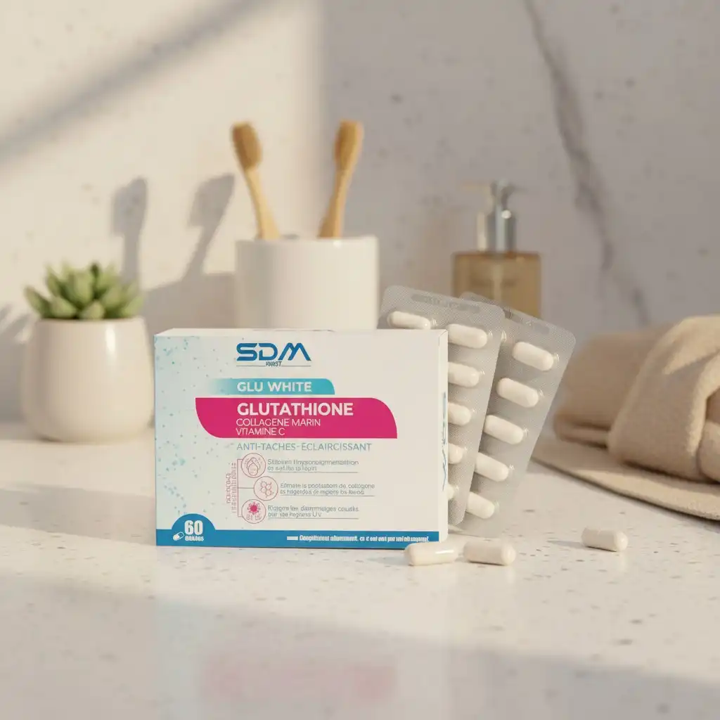 SDM Boost Glu White Glutathione 60 Gélules Complément Alimentaire Éclat Antioxydant - Image 3