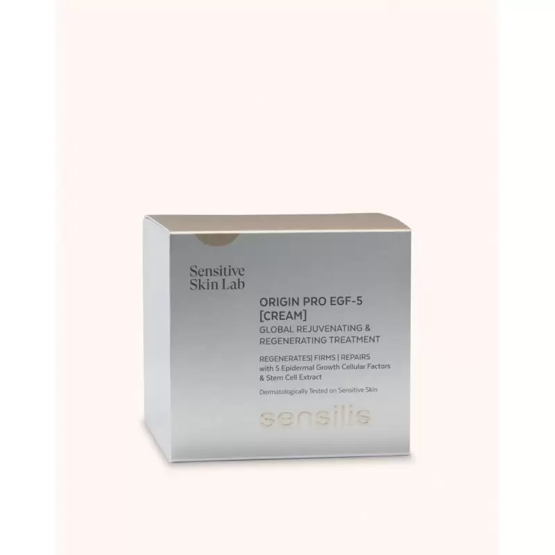SENSILIS Origin Pro EGF-5 Cream 50ml Crème Anti-Âge Régénérante Facteurs Croissance Raffermissant Cellules Souches Tous Types de Peaux - Image 2